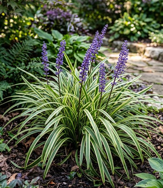 Liriope muscari 'Variegata'